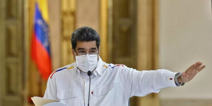 Venezuelas Präsident Nicolás Maduro bei einer TV-Ansprache. Venezuela Umsturzversuch