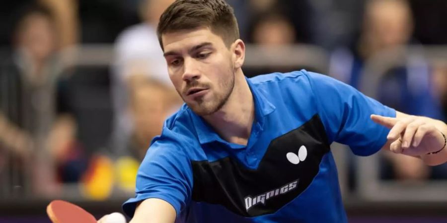 Sicherte sich mit Saarbrücken den deutschen Tischtennis-Titel: Patrick Franziska. Foto: Swen Pförtner/dpa