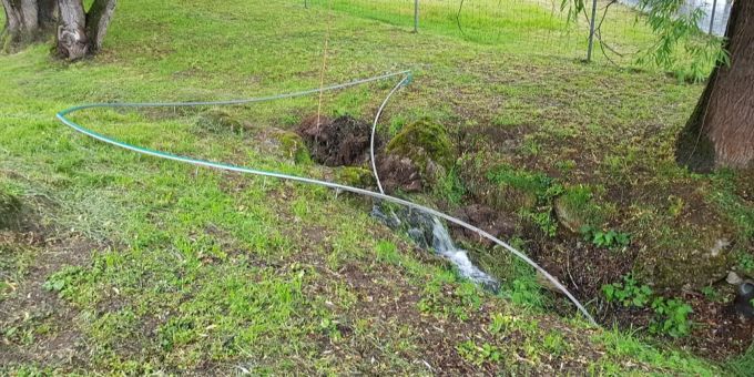 Unbekannte Vandalen beschädigen Kreisel-Installation. Weggis LU