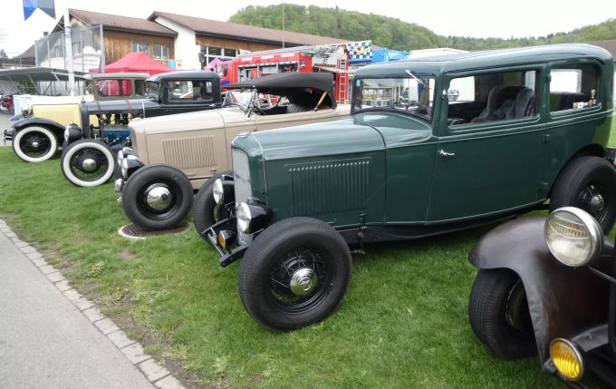 Diese Exemplare liessen die Herzen von Oldtimer-Fans an der Gewerbeausstellung höher schlagen. Gewerbeausstellung GVO
