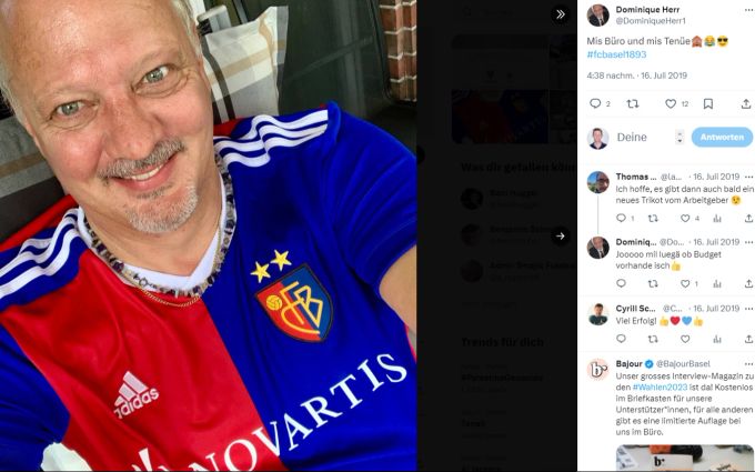 Dominique Herr im Trikot des FCB im Jahr 2019. fc basel