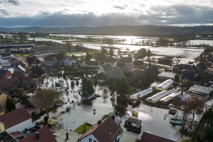 Hochwasser in Thüringen - Windehausen