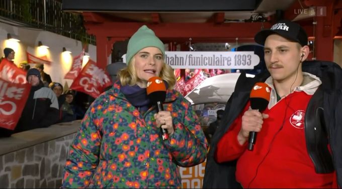 Hazel Brugger moderierte die Aussenwette. hazel brugger