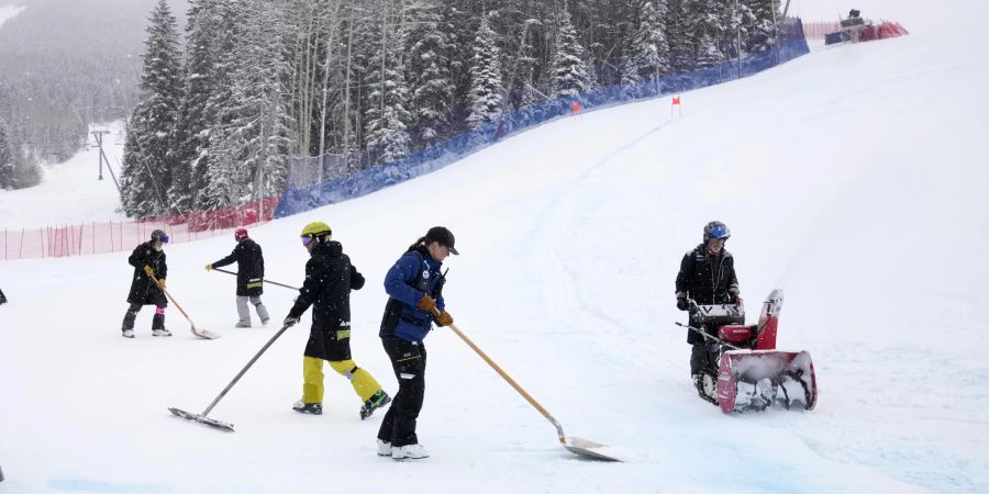 Die Pisten-Arbeitenden in Beaver Creek geben alles.