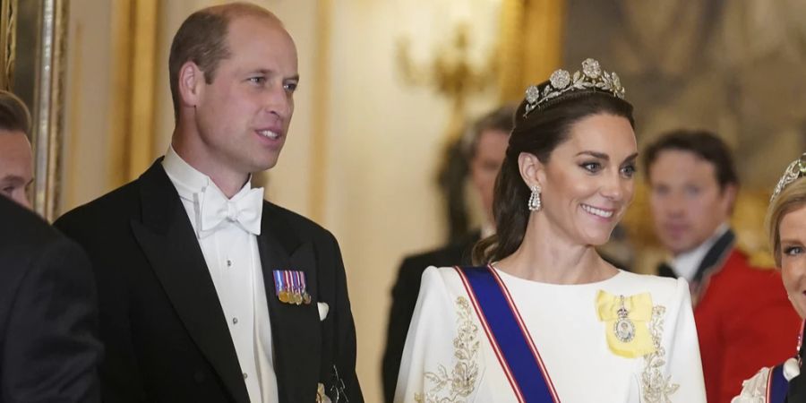 Prinz William und seine Kate im November im Buckingham Palace.