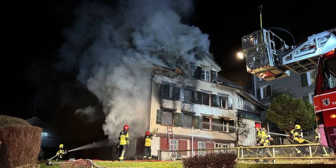 Brand in Herisau.