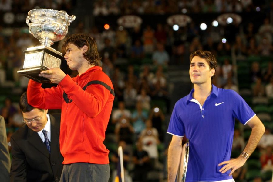 Auch nach bitteren Niederlagen kamen dem heute 42-Jährigen oftmals die Tränen, wie hier am Australian-Open-Final 2009.