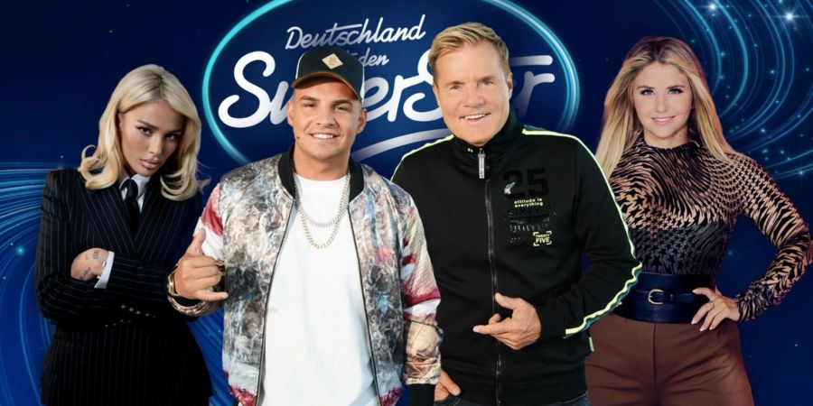 Pietro Lombardi und Dieter Bohlen bekommen Verstärkung. In der kommenden Staffel sitzen Rapperin Loredana (l.) und Beatrice Egli mit ihnen am Jurypult.