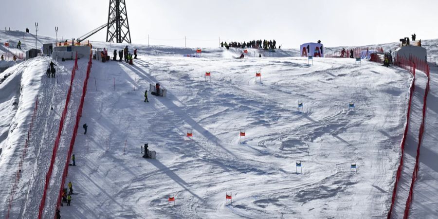 So sah der Zielhang auf dem Rettenbachgletscher im letzten Jahr aus.