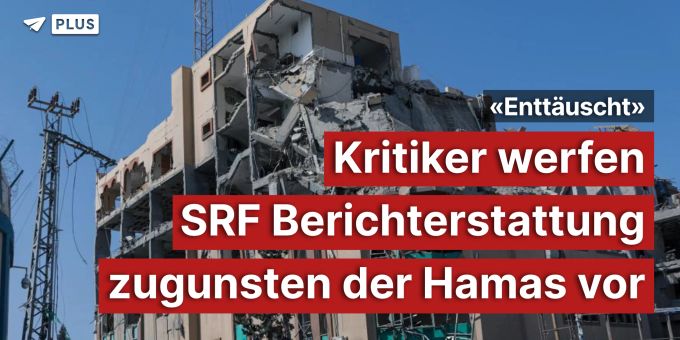 «Enttäuscht» - Kritiker werfen SRF Pro-Hamas-Berichterstattung vor