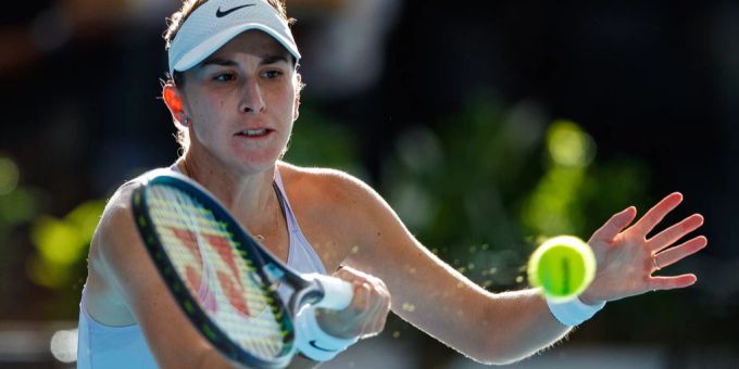 Belinda Bencic kann sich in Adelaide auf ihren Service verlassen. Belinda Bencic