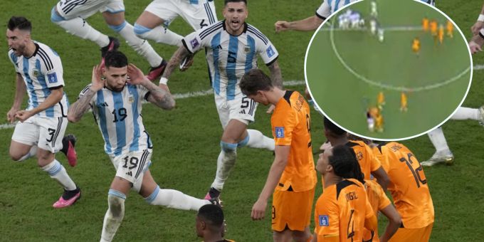 Skandal-Jubel - Oranje-Stars redeten vor Penaltys auf Messi & Co. ein