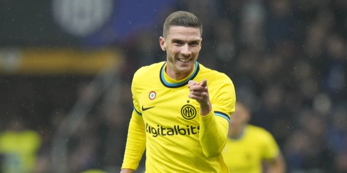 Robin Gosens im Trikot von Inter Mailand. Robin Gosens