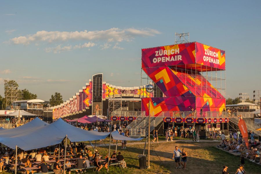 Temperaturen von bis zu 34 Grad herrschten am gestrigen Festivaltag.