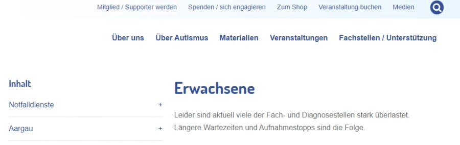 So zum Beispiel Nau.ch-Leserin Lea Z. Sie erhielt aber eine Absage – es gab keine freien Termine. Das ist aktuell vielerorts so, wie Autismus deutsche Schweiz warnt.