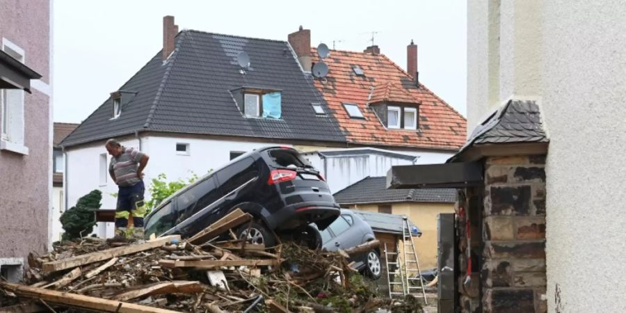 Aufräumarbeiten in Bad Neuenahr-Ahrweiler