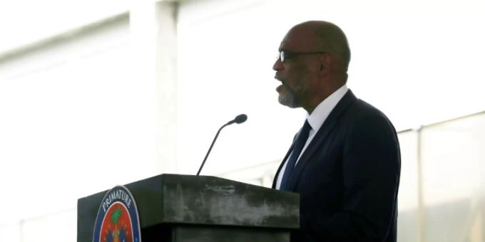 Ariel Henry bei seiner Amtseinführung. Haiti