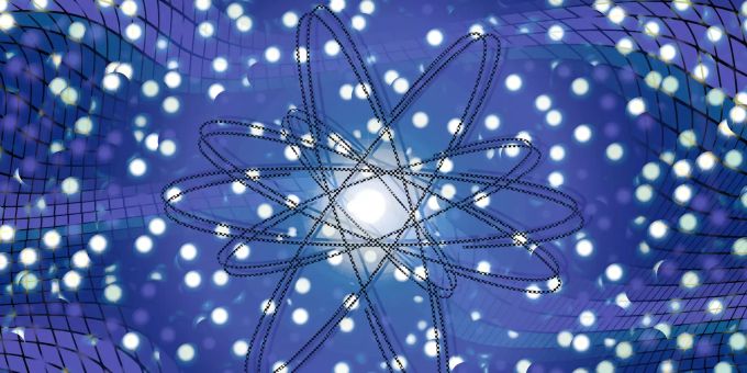 Eine Darstellung eines Atoms. (Symbolbild) kernfusion