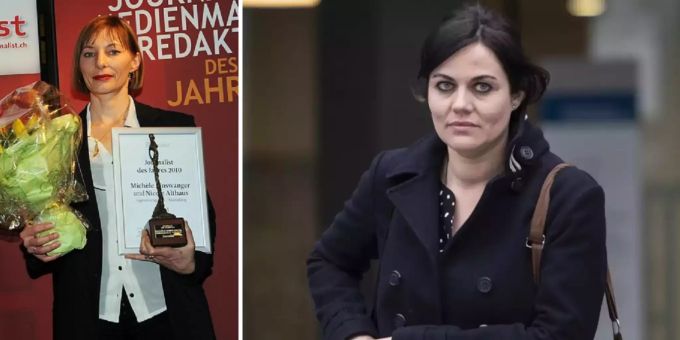 Journalistin Binswanger (l) und Spiess-Hegglin (r). Binswagen Spiess-Hegglin