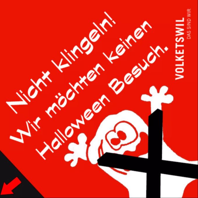 Wer vom Halloween-Brauch nicht viel hält, kann auch das bereits vor einem nervigen Klingeln kommunizieren. Halloween