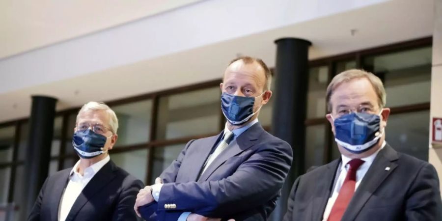Röttgen, Merz, Laschet (v.l.)