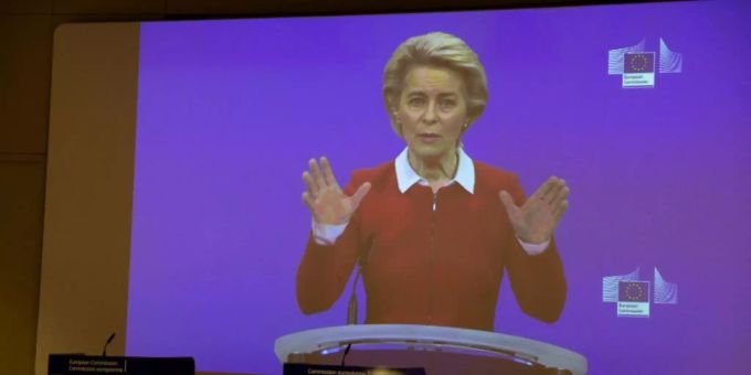 Die EU-Kommissionschefin Ursula von der Leyen. von der leyemn
