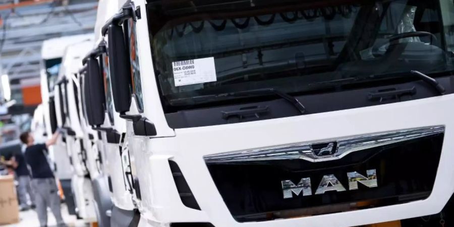 Der Lastwagenbauer MAN gehört zur VW-Lkw-Tochter Traton. Foto: Sven Hoppe/dpa