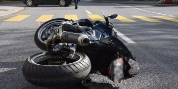 Selbstunfall mit Motorrad