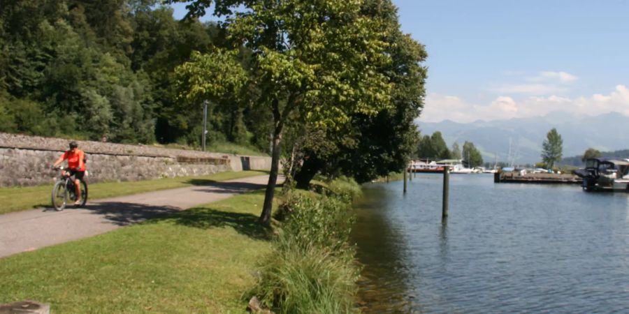 Der Strandweg in Schmerikon.