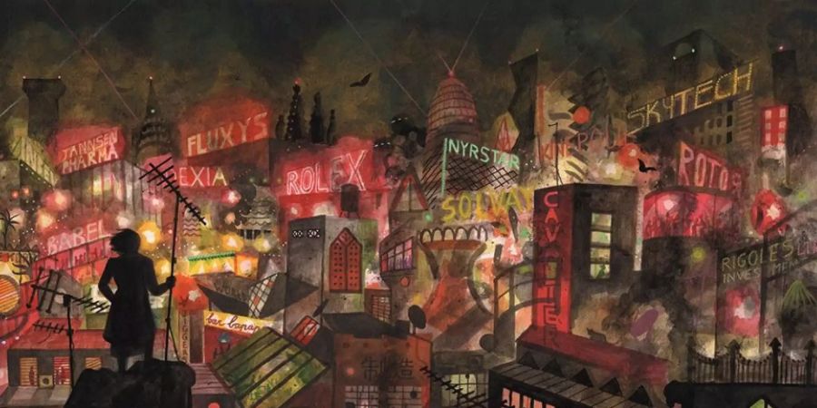 Nächtliches Leben in der Grossstadt Paris aus dem 2019 erschienenen Comic «Les Rigoles» von Brecht Evens.