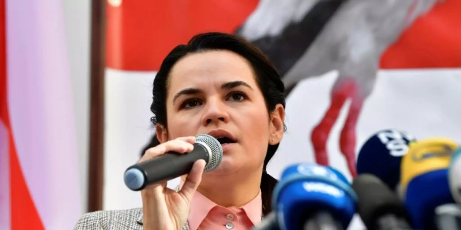 Oppositionsführerin Swetlana Tichanowskaja