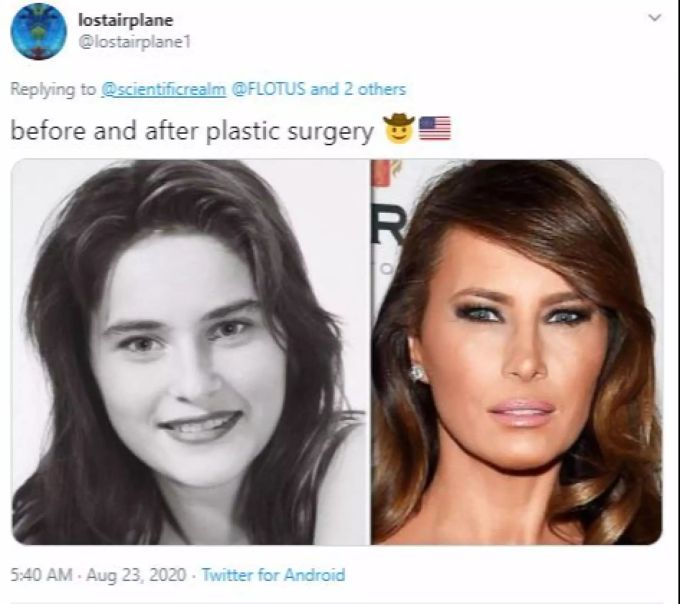 Melania Trump sah als Sechszehnjährige (l.) ganz anders aus. melania trump