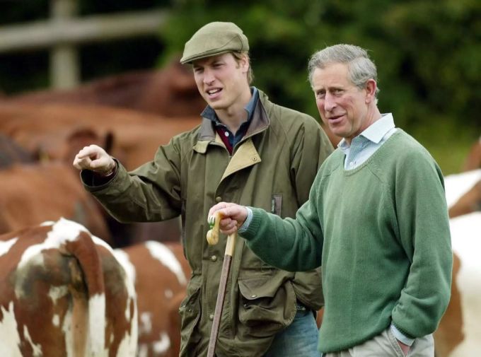 Prinz William und Prinz Charles. Prinz Charles Prinz William