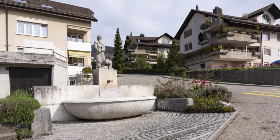 Der Brunnen an der Gallusstrasse in Wangen bei Olten.