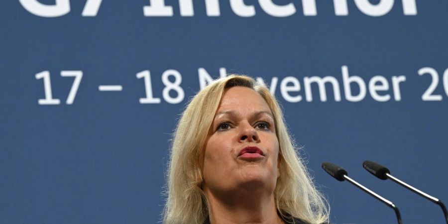 Nancy Faeser: «Wir werden die Zusammenarbeit beim Aufspüren von Desinformationsnetzwerken vorantreiben.»