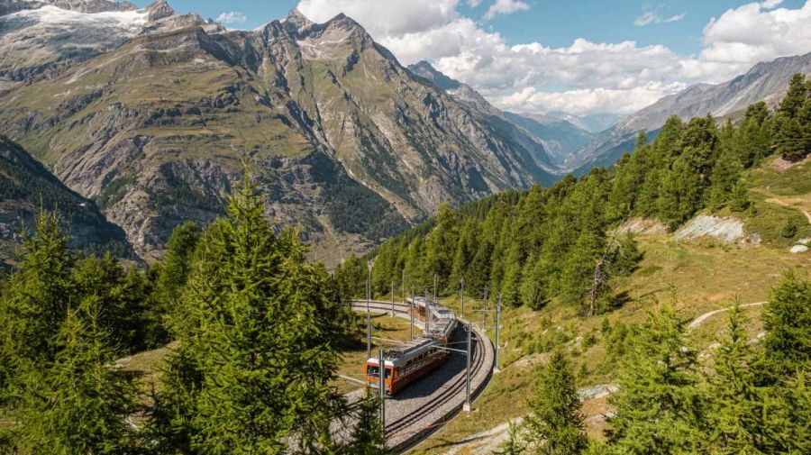 Zermatt Gornergrat Wandern Herbst