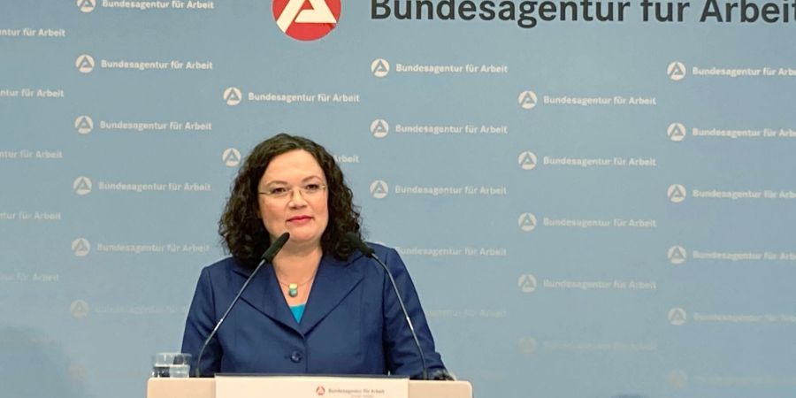 Die Vorstandsvorsitzende der Bundesagentur für Arbeit, Andrea Nahles, wirbt für Handwerksberufe.
