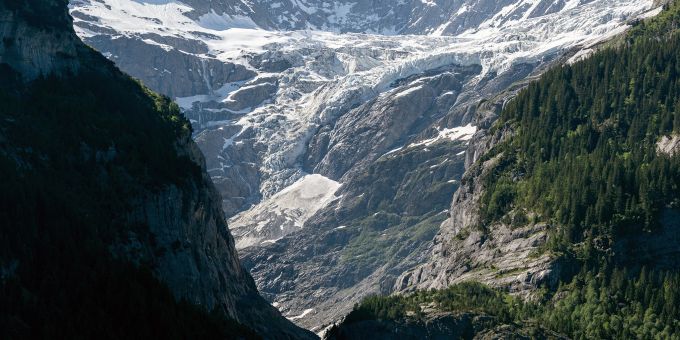 Der obere Grindelwaldgletscher. Der obere Grindelwaldgletscher.