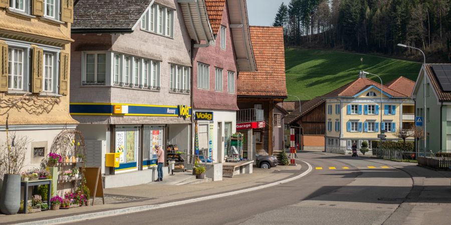 Das Unterdorf der Gemeinde Mosnang.