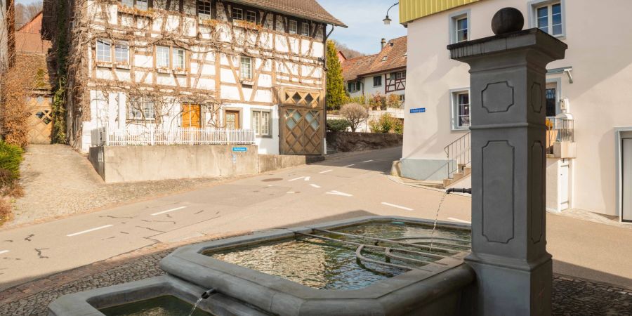 Der Dorfbrunnen in Laufen-Uhwiesen.