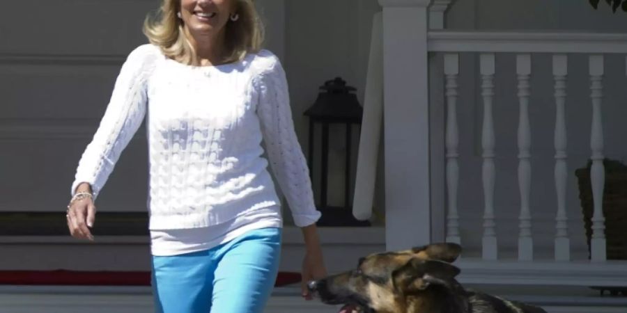 Jill Biden mit Champ 2012