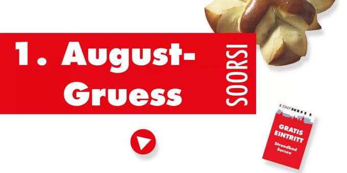 Die Stadt Sursee lanciert einen «1. August Gruess». Sursee