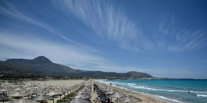 Strand auf griechischer Insel Kreta Strand auf griechischer Insel Kreta