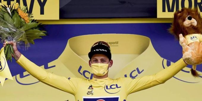 Sollte auf der 4. Etappe das Gelbe Trikot verteidigen können: Der Niederländer Mathieu van der Poel. Foto: Philippe Lopez/Pool AFP/AP/dpa Sollte auf der 4. Etappe das Gelbe Trikot verteidigen können: Der Niederländer Mathieu van der Poel. Foto: Philippe Lopez/Pool AFP/AP/dpa