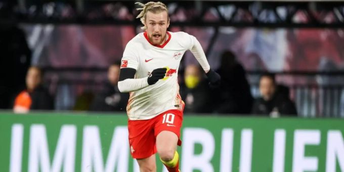Glaubt noch immer an den Titel mit RB Leipzig: Emil Forsberg. Foto: Jan Woitas/dpa-Zentralbild/dpa Glaubt noch immer an den Titel mit RB Leipzig: Emil Forsberg. Foto: Jan Woitas/dpa-Zentralbild/dpa