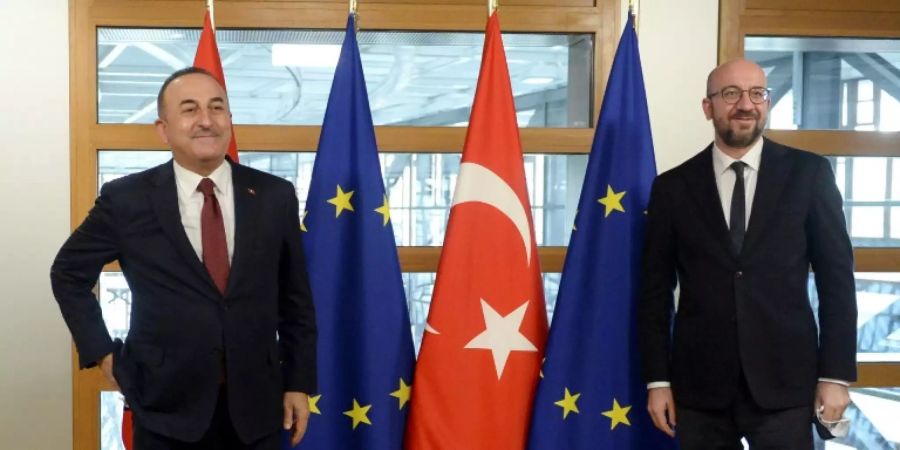 Türkischer Aussenminister Cavusoglu und Michel