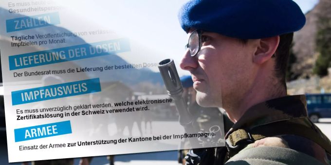 Mobilisierung der Schweizer Armee für den Coronavirus-Notfall am Dienstag, 17. März 2020, in Ambri (TI). FDP Armee Einsatz Coronavirus