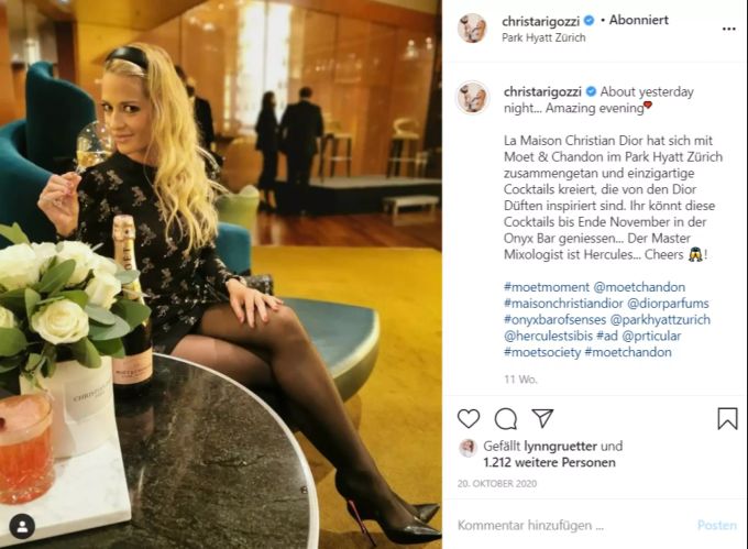 Kann sich ein schönes Leben leisten: Christa Rigozzi. christa rigozzi