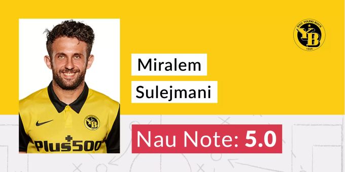 Die Nau.ch-Note für Miralem Sulejmani von YB. YB