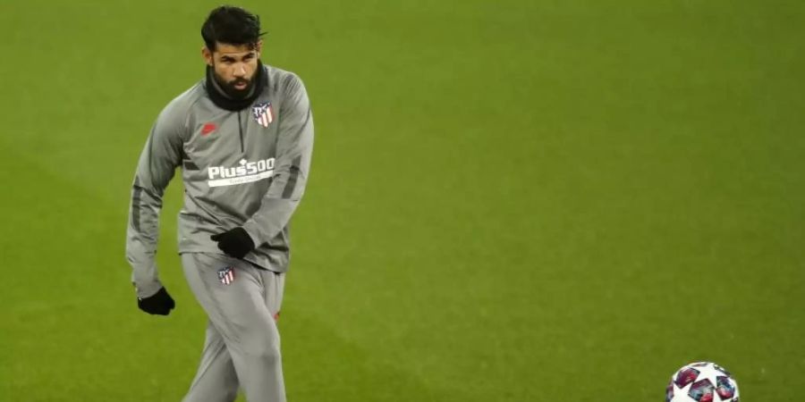 Möchte dem Vernehmen nach seinen Arbeitgeber wechseln: Diego Costa von Atlético Madrid. Foto: Martin Rickett/PA Wire/dpa